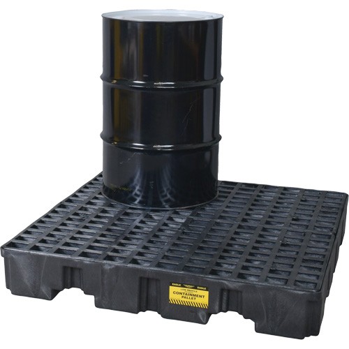 Spill Containment Pallet, 66 US gal. Spill Capacity, 51.5" x 51.5" x 8" Duraquip Inc