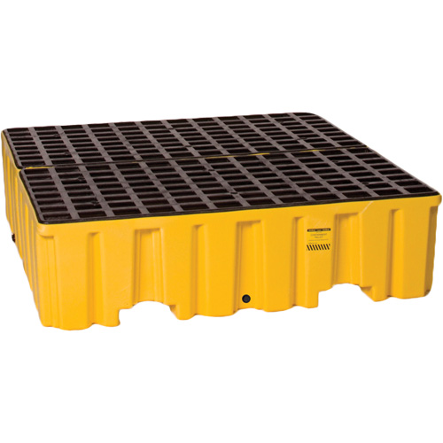 Spill Containment Pallet, 132 US gal. Spill Capacity, 51" x 52.5" x 13.75" Duraquip Inc