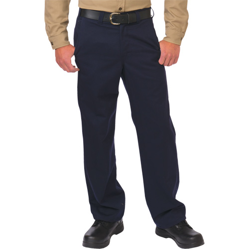 Arc Flash Work Pant, 28, x 36, Navy Blue, 12.4 cal/cm2 Duraquip Inc