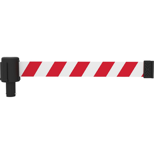 PLUS Banner Cassette, Blank, 15', Red and White Tape Duraquip Inc