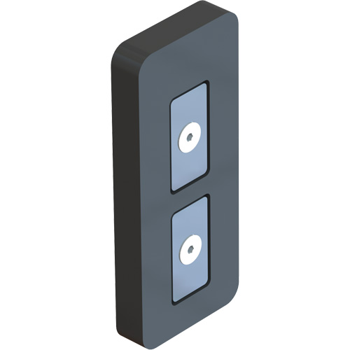 Embout magn&eacute;tique pour ruban/banni&egrave;re PLUS, Noir Duraquip Inc