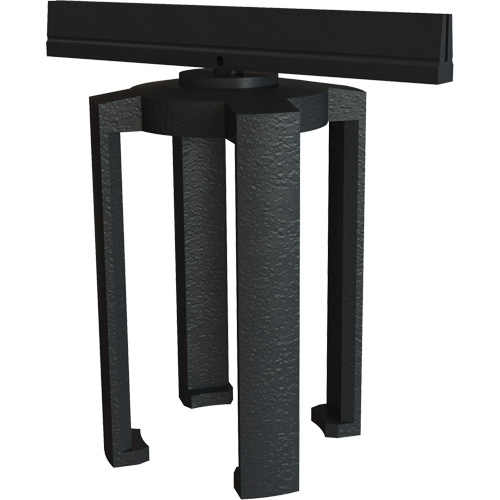 PLUS Barrier System Sign Bracket, Black Duraquip Inc