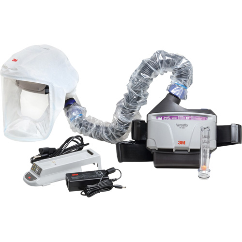 Versaflo PAPR Kit, Loose Fitting Hood & Faceshield, Lithium-Ion Battery Duraquip Inc