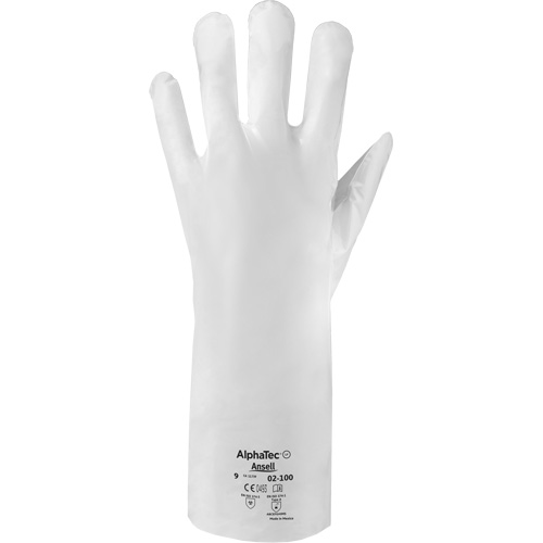 ALPHATEC&reg; 02-100 Chemical-Resistant Gloves, Size 6, 15" L, HPPE, 2.4-mil Duraquip Inc