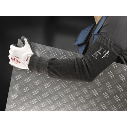 Hyflex&reg; 11-250 Cut-Resistant Sleeves, HPPE, 12", ASTM ANSI Level A3/EN 388 Level 5, Grey Duraquip Inc