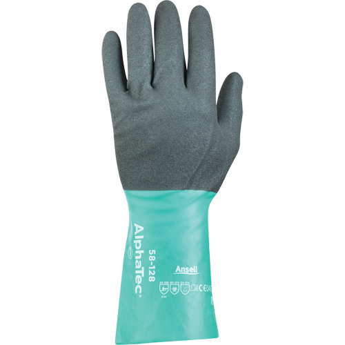 Gants r&eacute;sistants aux produits chimiques 58-128 AlphaTec, Taille 7, 13" lo, Nitrile, Doublure en Nylon, 7 mils Duraquip Inc