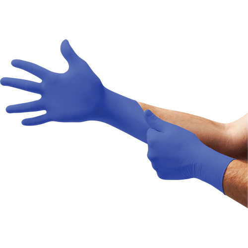 UltraForm&reg; UF-524 Examination Gloves, X-Small, Nitrile, 2.4-mil, Powder-Free, Blue, Class 2 Duraquip Inc