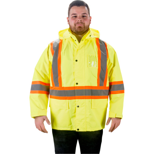 Imperm&eacute;able RZ1000, Polyester, Petit, Jaune lime haute visibilit&eacute; Duraquip Inc