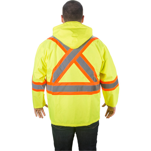 Imperm&eacute;able RZ1000, Polyester, Petit, Jaune lime haute visibilit&eacute; Duraquip Inc