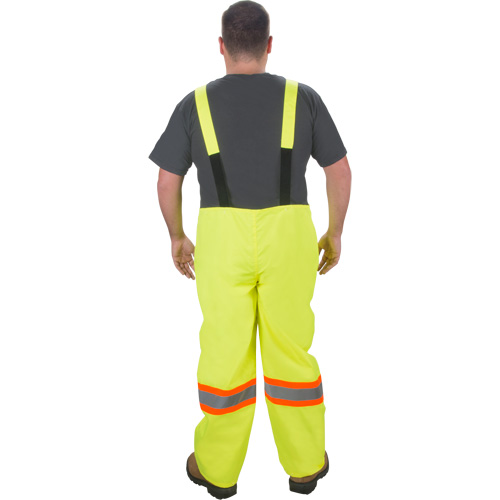 RZ1000 Rain Bib Pants, Polyester, Small, High Visibility Lime-Yellow Duraquip Inc