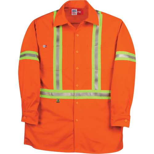 Chemise de travail industrielle Westex UltraSoft, Petit, Orange Duraquip Inc