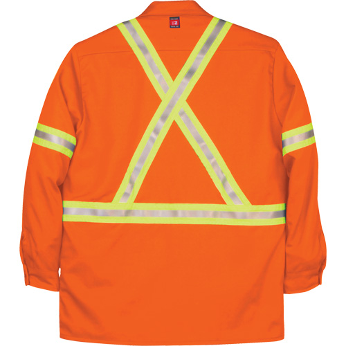 Chemise de travail industrielle Westex UltraSoft, Petit, Orange Duraquip Inc