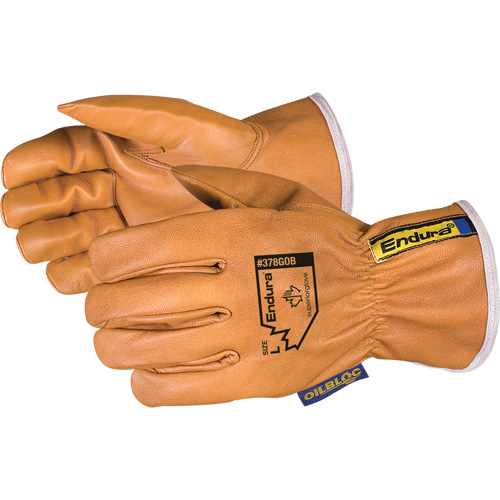 Gants de conducteur Oilbloc Endura, Petit, Paume en Cuir fleur de ch&egrave;vre Duraquip Inc