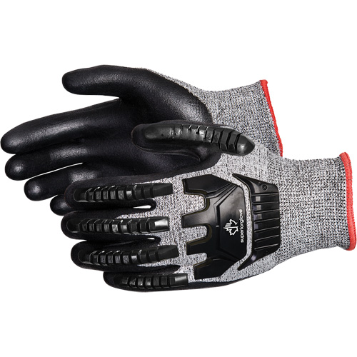 Gants en tricot de composite r&eacute;sistant aux coupures et antichoc TenActiv, 6, Paume en Synth&eacute;tique, Poignet Poignet en tricot Duraquip Inc