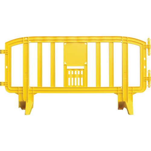 Movit Barricade, Interlocking, 78" L x 39" H, Yellow Duraquip Inc
