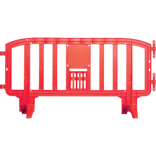 Movit Barricade, Interlocking, 78" L x 39" H, Red Duraquip Inc