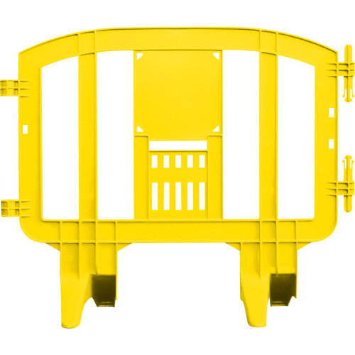 Minit Barricade, Interlocking, 49" L x 39" H, Yellow Duraquip Inc