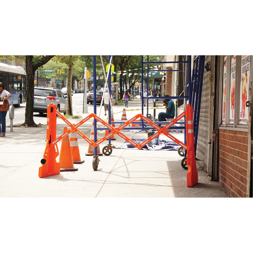Multi-Gate Barricade, 43" H x 90" L, Orange Duraquip Inc