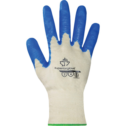 Gants enduits Dexterity, 7, R&ecirc;vetement Nitrile, Calibre 15, Enveloppe en Coton Duraquip Inc