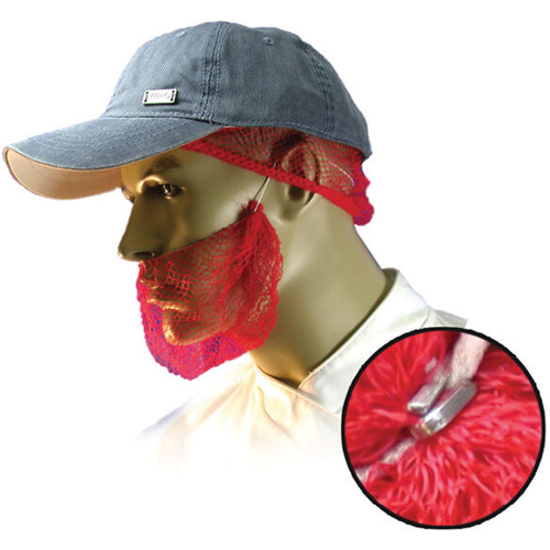 Filets &agrave; barbe jetables, Polypropyl&egrave;ne, Rouge Duraquip Inc