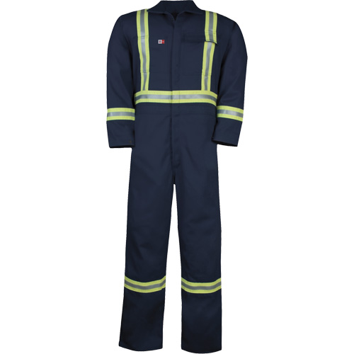 Westex UltraSoft&reg; Unlined Coveralls, Size Large (Tall), Navy Blue, 12.4 cal/cm2 Duraquip Inc