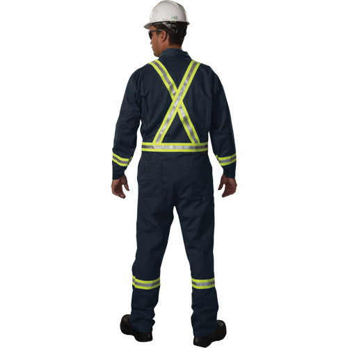 Westex UltraSoft&reg; Unlined Coveralls, Size 34/36, Navy Blue, 12.4 cal/cm2 Duraquip Inc