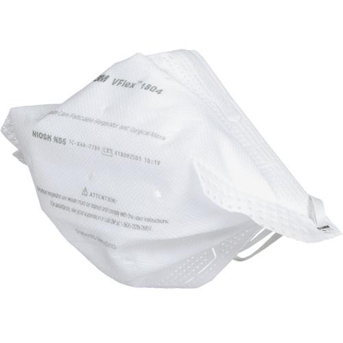 Respirateur et masque chirurgical VFlex contre les particules en sant&eacute;, N95, Certifi&eacute; NIOSH Duraquip Inc
