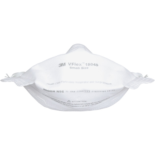 Respirateur et masque chirurgical VFlex contre les particules en sant&eacute;, N95, Certifi&eacute; NIOSH, Petit Duraquip Inc