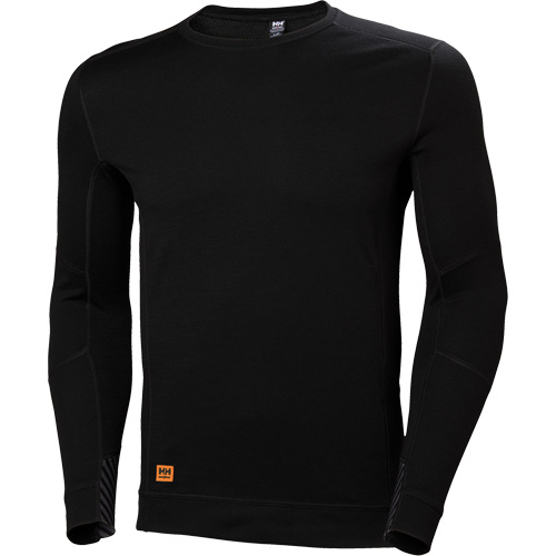 Maillot thermique &agrave; col rond &eacute;vacuant l'humidit&eacute; Lifa Max, Hommes, 2T-Grand, Noir Duraquip Inc