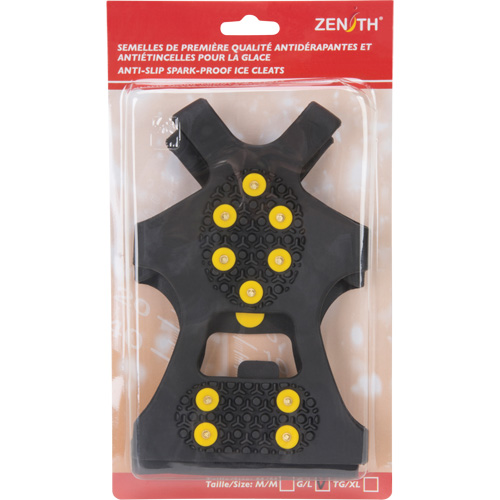Anti-Slip Spark-Proof Ice Cleats, Brass, Stud Traction, Large Duraquip Inc