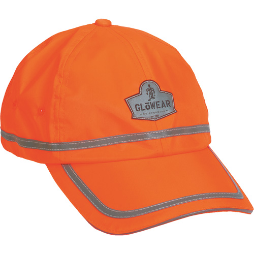 GloWear&reg; 8930 High Visibility Baseball Cap, High Visibility Orange, Polyester Duraquip Inc