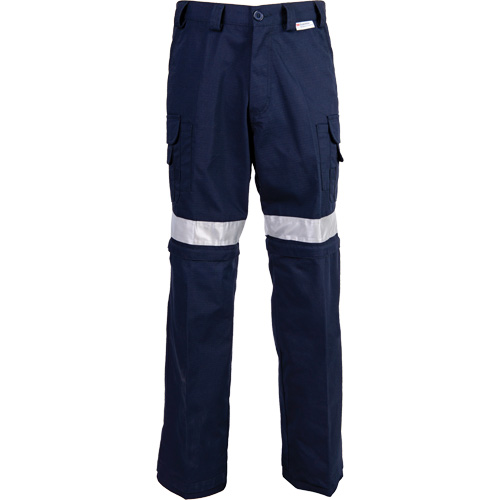 High Visibility Pants, Poly-Cotton, 34, Navy Blue Duraquip Inc