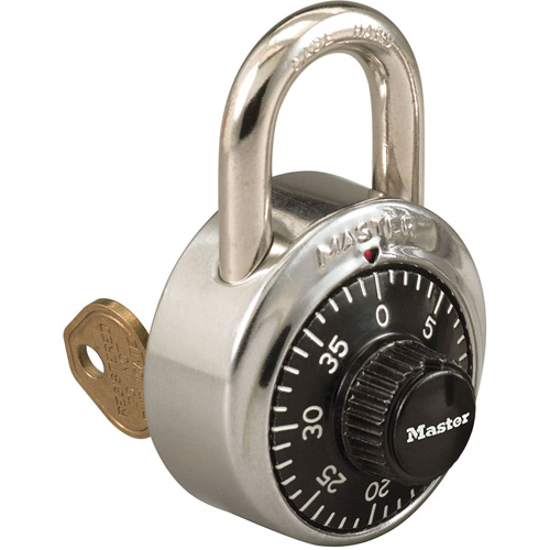 1525 Series Padlock with Key Control Feature, Combination, Stainless Steel, 1-7/8" Width Duraquip Inc