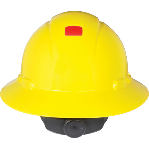 Casque de s&eacute;curit&eacute; &agrave; bordure compl&egrave;te avec capteur Uvicator, Suspension Rochet Duraquip Inc