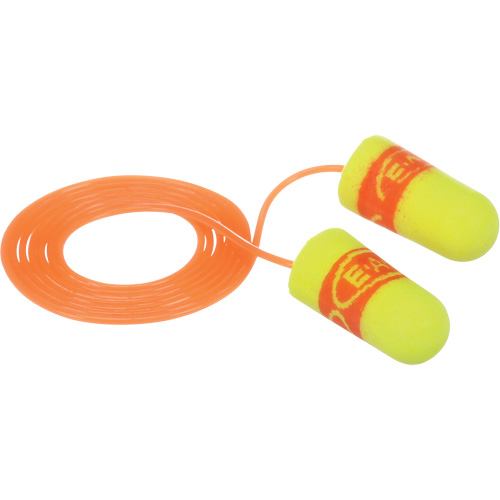 Bouchons d'oreilles SuperFit E-A-Rsoft, Paire - Sac en poly, Avec cordon Duraquip Inc