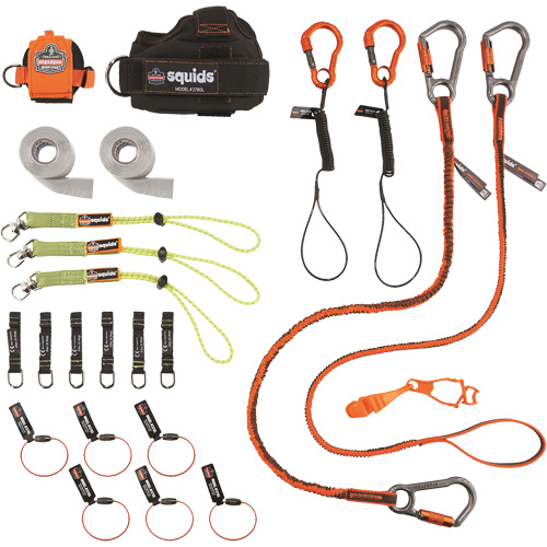 Squids&reg; 3183 Carpenter & Laborer's Tool Tethering Kit Duraquip Inc