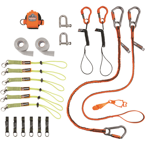 Trousse de longes de fixation d'outils pour monteurs d'&eacute;chafaudages 3187 Squids Duraquip Inc
