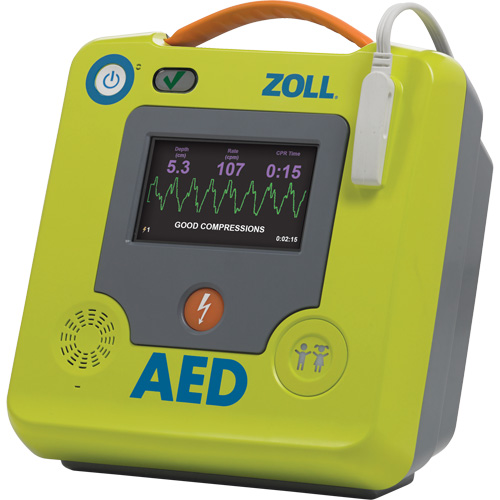 D&eacute;fibrillateur AED 3 BLS pour secouristes professionnels, Semi-automatique, Français, Classe 4 Duraquip Inc