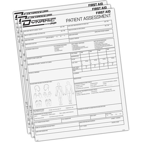 Diagramme d'&eacute;valuation du patient Dynamic Duraquip Inc