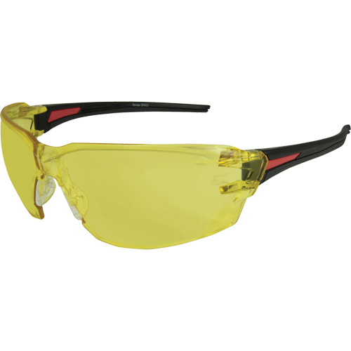 Lunettes de s&eacute;curit&eacute; Nevosa, Lentille Jaune, Anti-&eacute;gratignures, R&eacute;pond ou surpasse la norme CSA Z94.3 Duraquip Inc