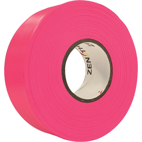 Ruban de signalisation, 1,1875" la x 164' lo, Rose fluorescent Duraquip Inc