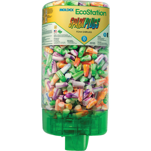 Trousse de d&eacute;marrage de distributeur de bouchons d'oreilles EcoStation SparkPlugs Duraquip Inc