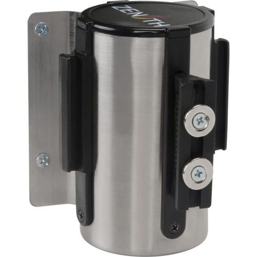 Wall Mount Barrier with Magnetic Tape, Steel, Screw Mount, 7', Blue Tape Duraquip Inc