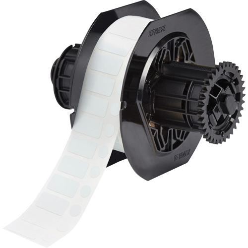 B33 Series Chemical Resistant Laboratory & Vial Top Labels, Polyester, 1" L x 0.5" H, White Duraquip Inc