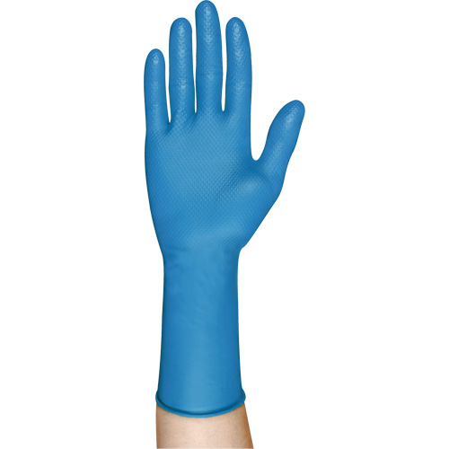 93-283 Series Disposable Gloves, Small, Nitrile, 8.7-mil, Powder-Free, Blue Duraquip Inc