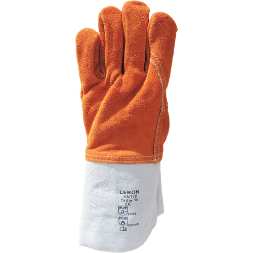 Gants de travail r&eacute;sistants &agrave; la chaleur Lebon, Cuir, 10, Prot&egrave;ge jusqu'&agrave; 482° F (250° C) Duraquip Inc