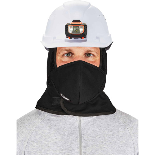 N-Ferno&reg; Winter Hard Hat Liner with Mouthpiece, Fleece Lining, One Size, Black Duraquip Inc