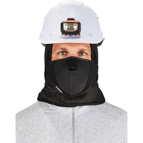 Doublure de casque de s&eacute;curit&eacute; d'hiver trois couches N-Ferno avec cache-bouche, Doublure en Molleton, Taille unique, Noir Duraquip Inc