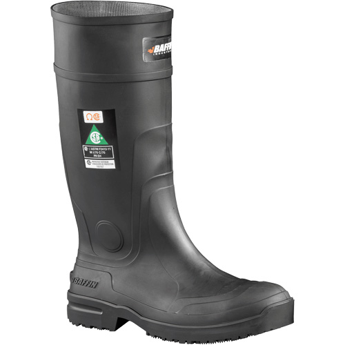 Bottes antid&eacute;rapantes, Caoutchouc, Embout Acier, Pointure 9 Duraquip Inc