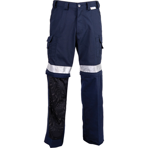 Pantalons ventil&eacute;s haute visibilit&eacute; toutes saisons, Poly-coton, 26, Bleu marine Duraquip Inc